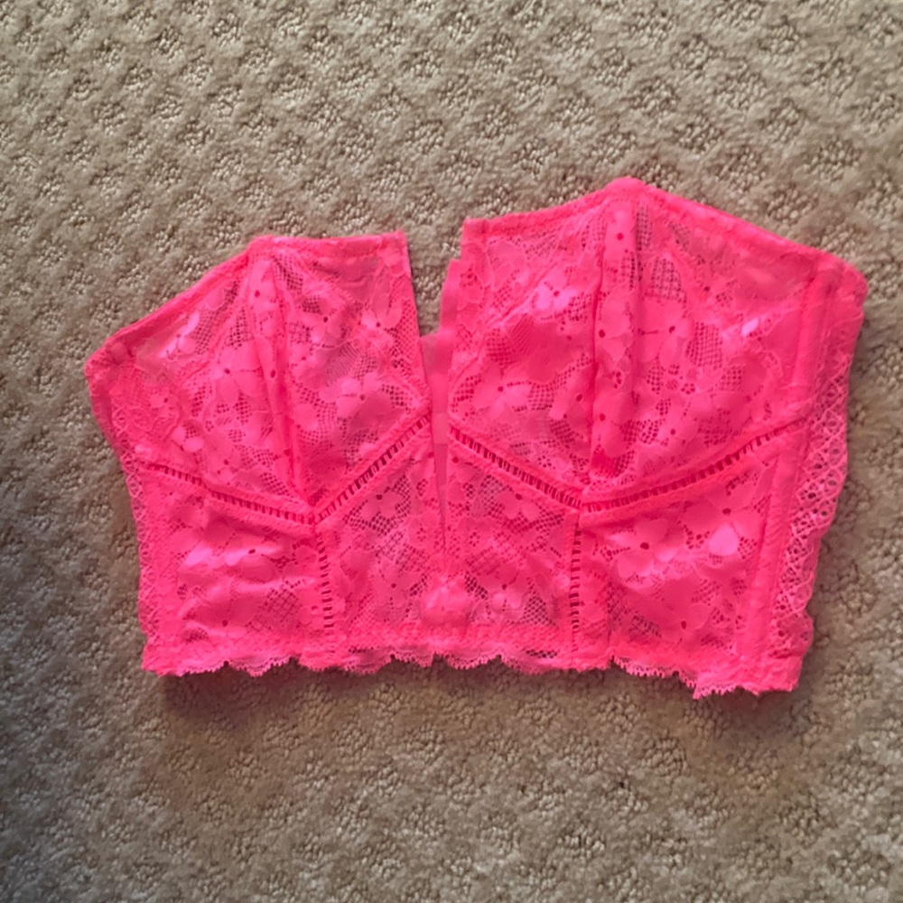 Hot pink corset top!! So adorable